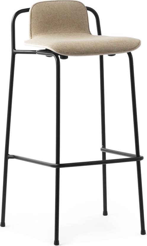 601920 Barstool 75 см Передняя обивка Black Steel Oak / Main Line Flax Normann Copenhagen Studio