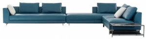 HC28 Cosmo Модульный угловой диван в коже Been Yh26