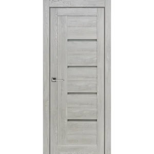 Комплект двери Тренд вертикальный со стеклом 70x200 см Hardflex серый с добором 200 мм