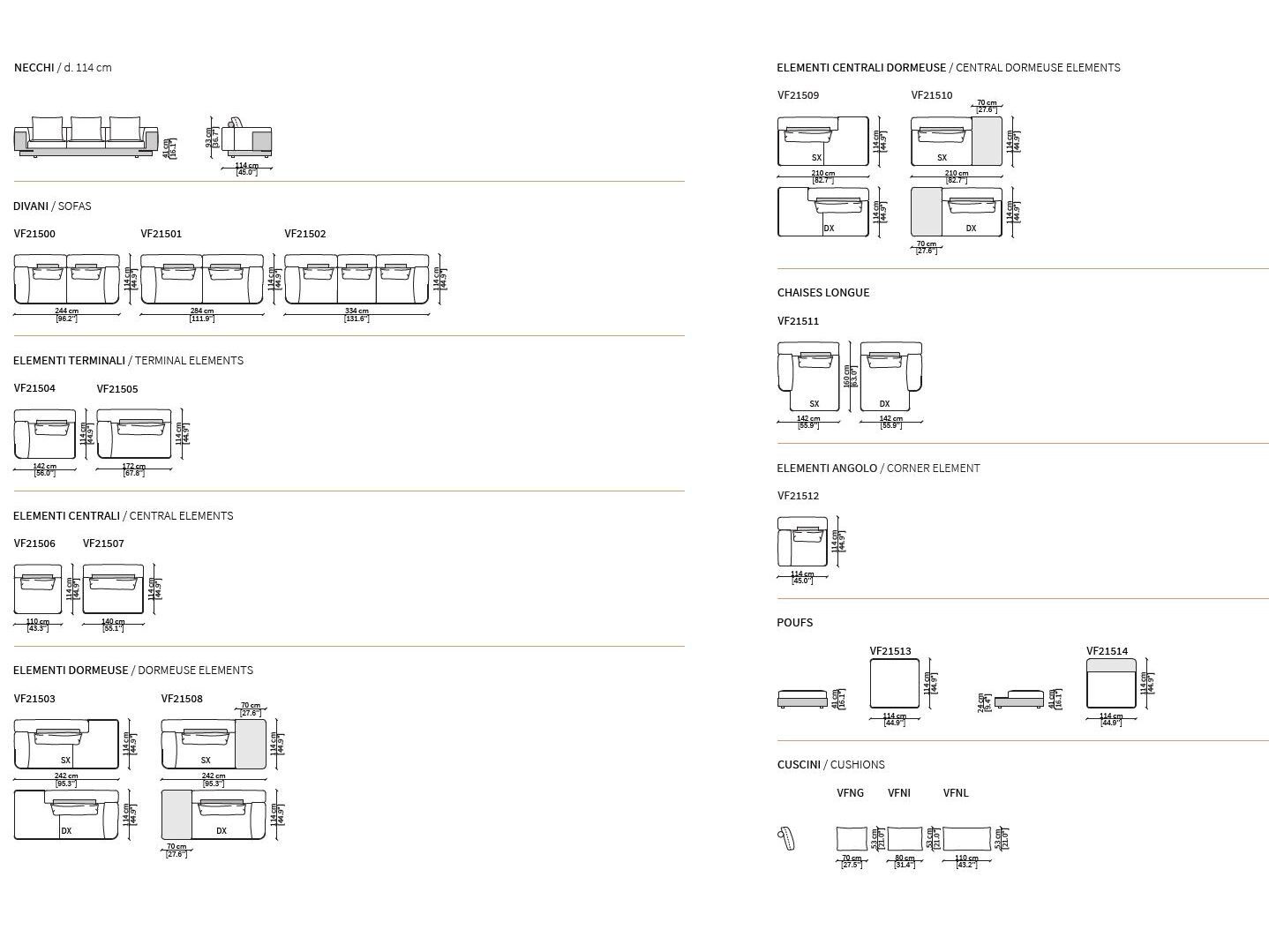 Модульный тканевый диван Vittoria Frigerio NECCHI ARCH-00118463 - Вид №6