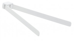 PI23(02) Gedy G-Pirenei, полотенцедержатель двойной поворотный, цвет белый матовый