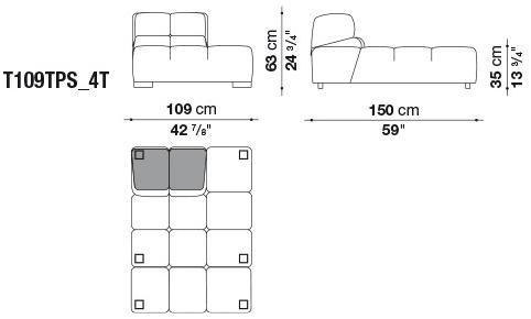 B&B Italia Модульный секционный диван Tufty time sun-id-1414316 - Вид №25