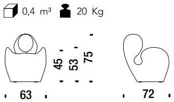 Moroso Кресло с тканевой обивкой Spring sun-id-1376425 - Вид №11
