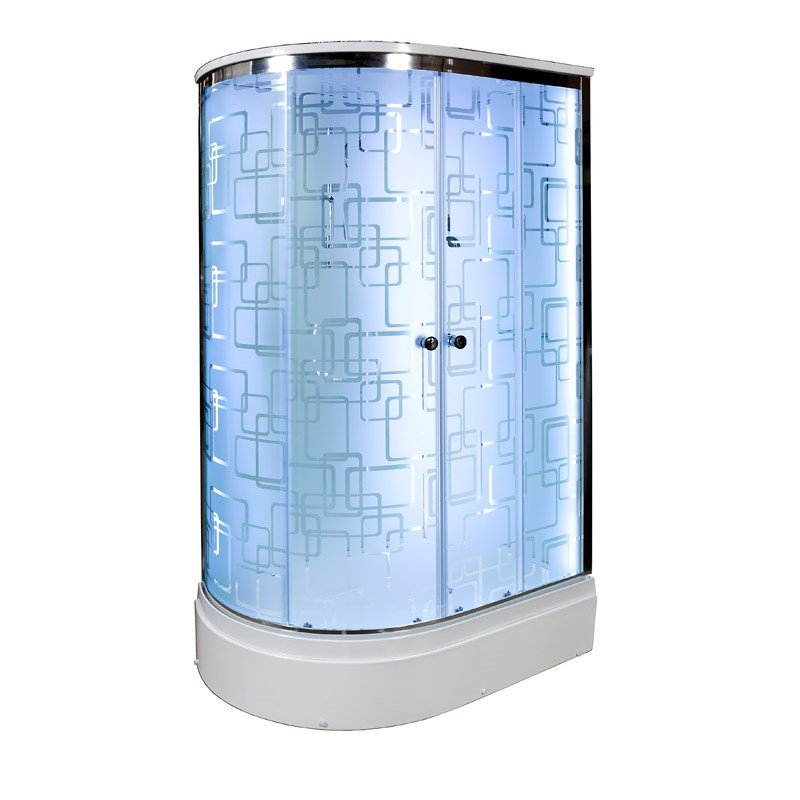 L 920 R с гидромассажем Душевая кабина DETO Серия L ЕМ2712 R LED с гм. - Вид №15