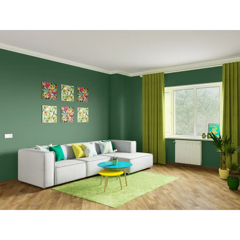 Краска для стен и потолков Trend Farbe цвет Зеленый папоротник 2.5 л 81970813 STLM-2080661 Dufa  - Вид №5