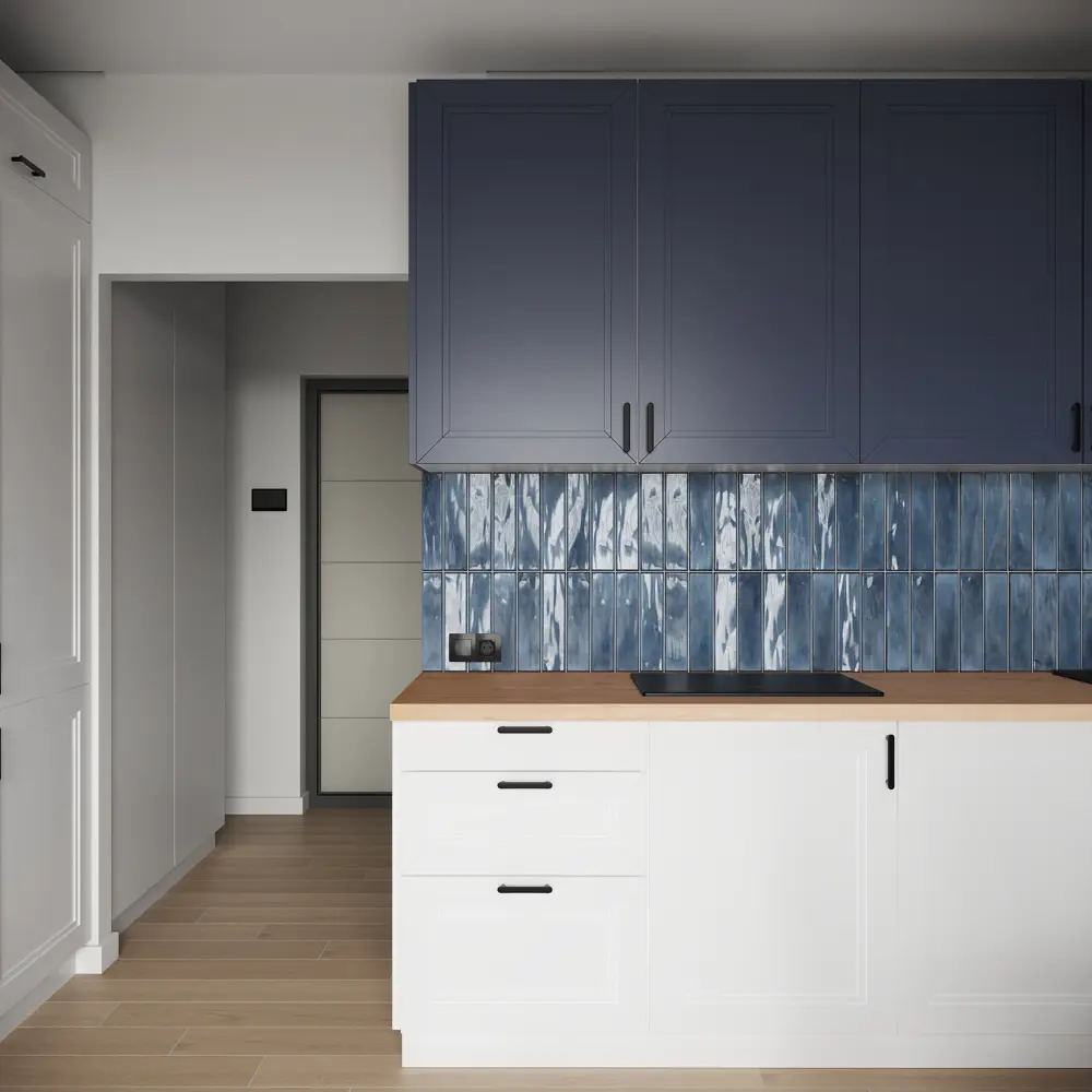 Фасад-витрина KONSENSA Котлас белый матовый для кухни 40×76.8 см 89387735 STLM-1563597 - Вид №8