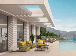 Пергола с раздвижной крышкой