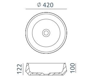 Круглая столешница dolotek© Acquabella Acquawhite ARCH-00023537 - Вид №2