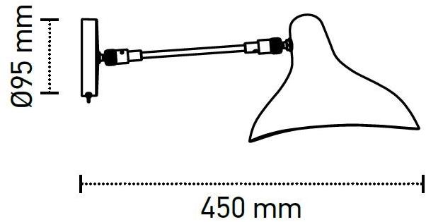 DCW éditions Настенный светильник из стали с гибким кронштейном Mantis sun-id-1480646 - Вид №2