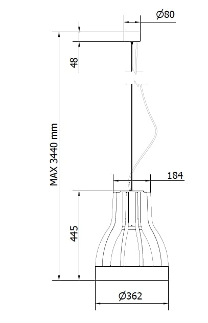 Металлический подвесной светильник Bontempi Casa GLORIA ARCH-00093318 - Вид №4