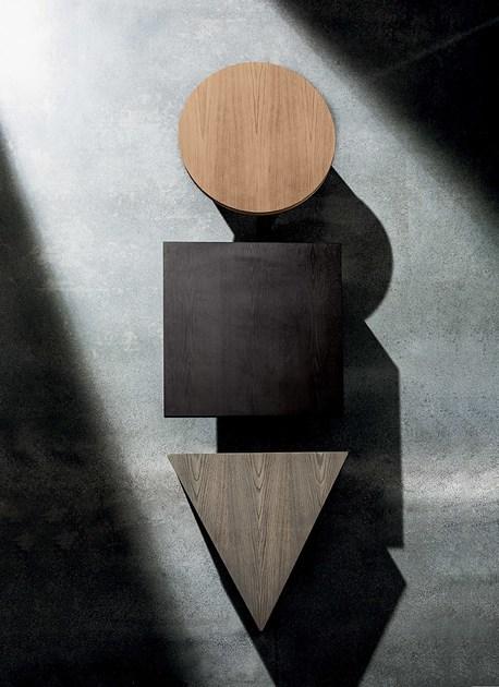 Sovet italia Треугольный журнальный столик из дерева и стекла Regolo sun-id-1351091 - Вид №3