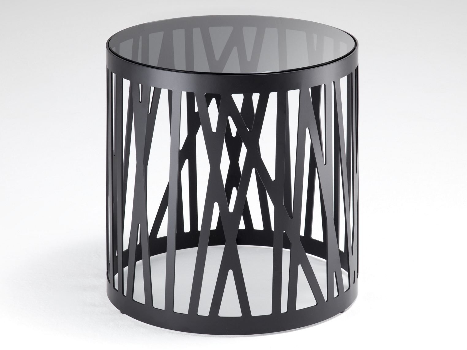 Круглый стол из стали и стекла Rolf Benz ROLF BENZ 8330 ARCH-00068316