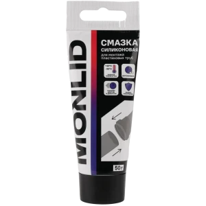 Смазка силиконовая MONLID для канализационных труб 50 г