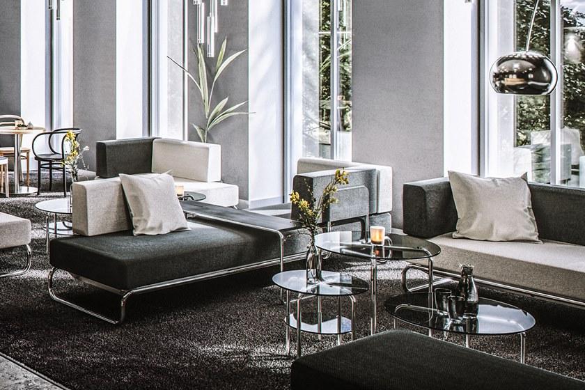 Thonet Круглый стеклянный журнальный столик для гостиной Mr 515 sun-id-1480011 - Вид №3