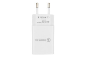 16206374 Адаптер питания MP3A-PC-16 QC 3.0 100/220V - 1 USB порт 5/9/12V белый Cablexpert