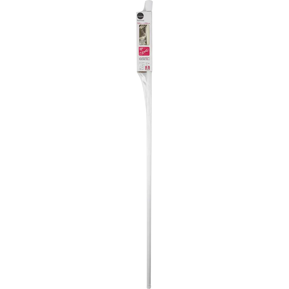 INSPIRE Карниз однорядный Pommel для штор 120-210 см белый 84407354 STLM-0049501 - Вид №2