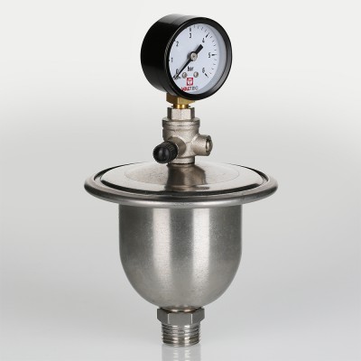 VT.CAR20.I.04001 Гаситель гидроударов мембранный с манометром Valtec 0,155 л  - Вид №8