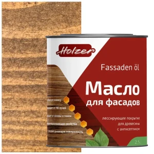 90407675 Масло для фасадов HOLZER MFASAD25Konyak цвет коричневый 2.5 л STLM-0852385