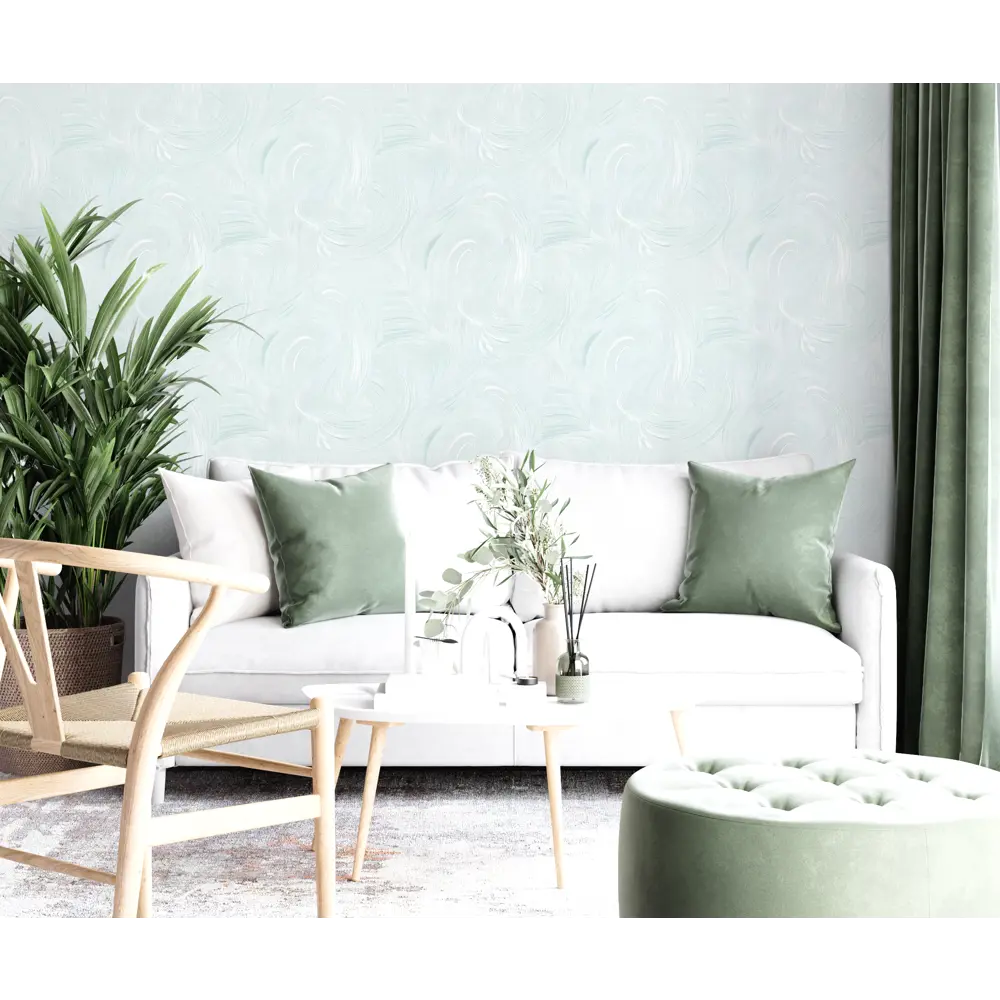 Обои флизелиновые Asc Wallpaper Elsa зеленые 1.06 м 192072 STLM-2069808 - Вид №4