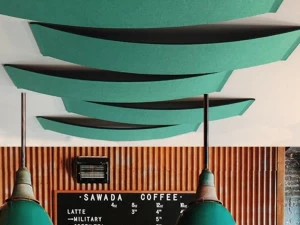 Slalom Термоформованная цельная звукопоглощающая потолочная панель Ecorange