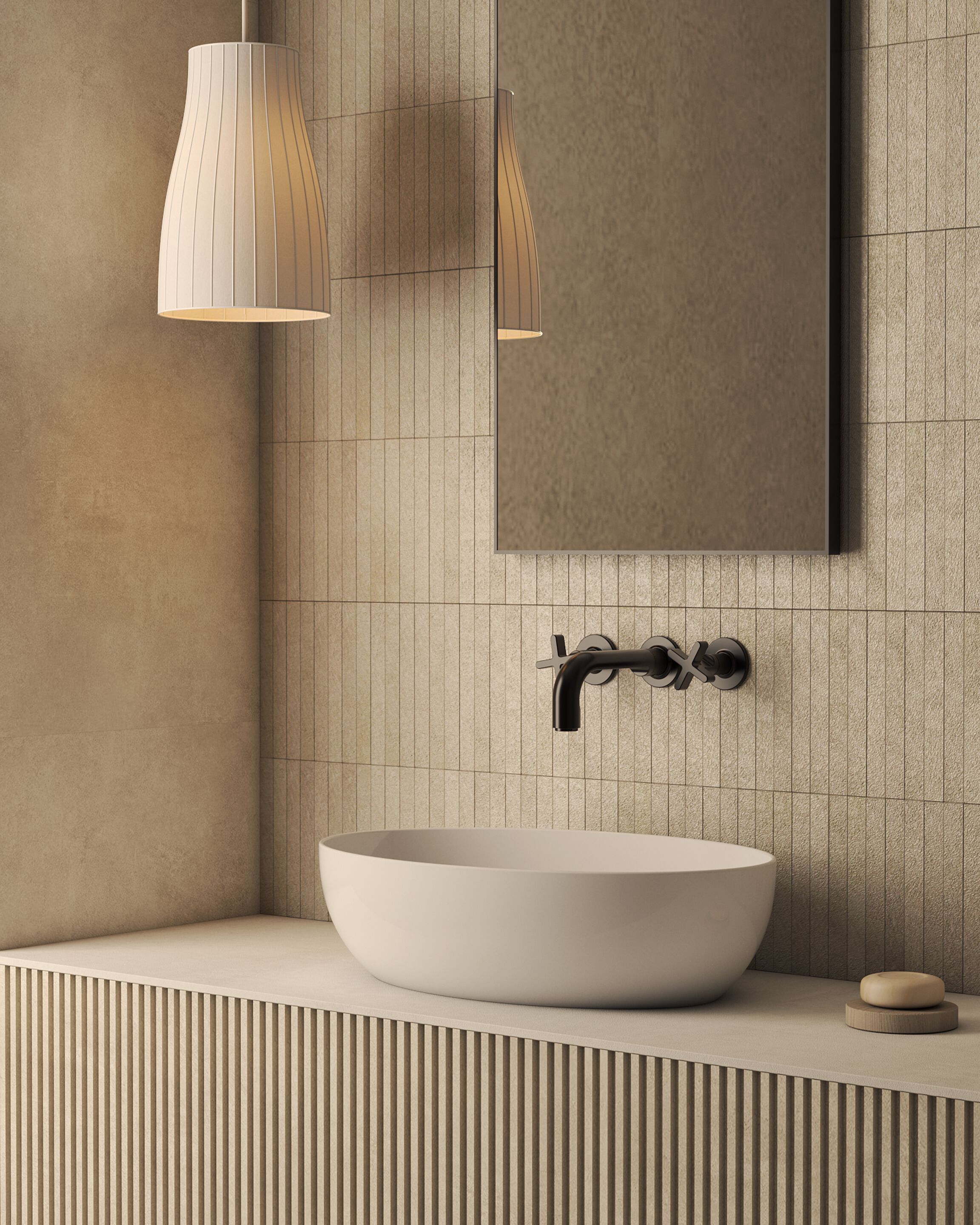 Керамическая столешница овальная раковина Ceramica Globo разнорабочие ARCH-00010555 - Вид №1