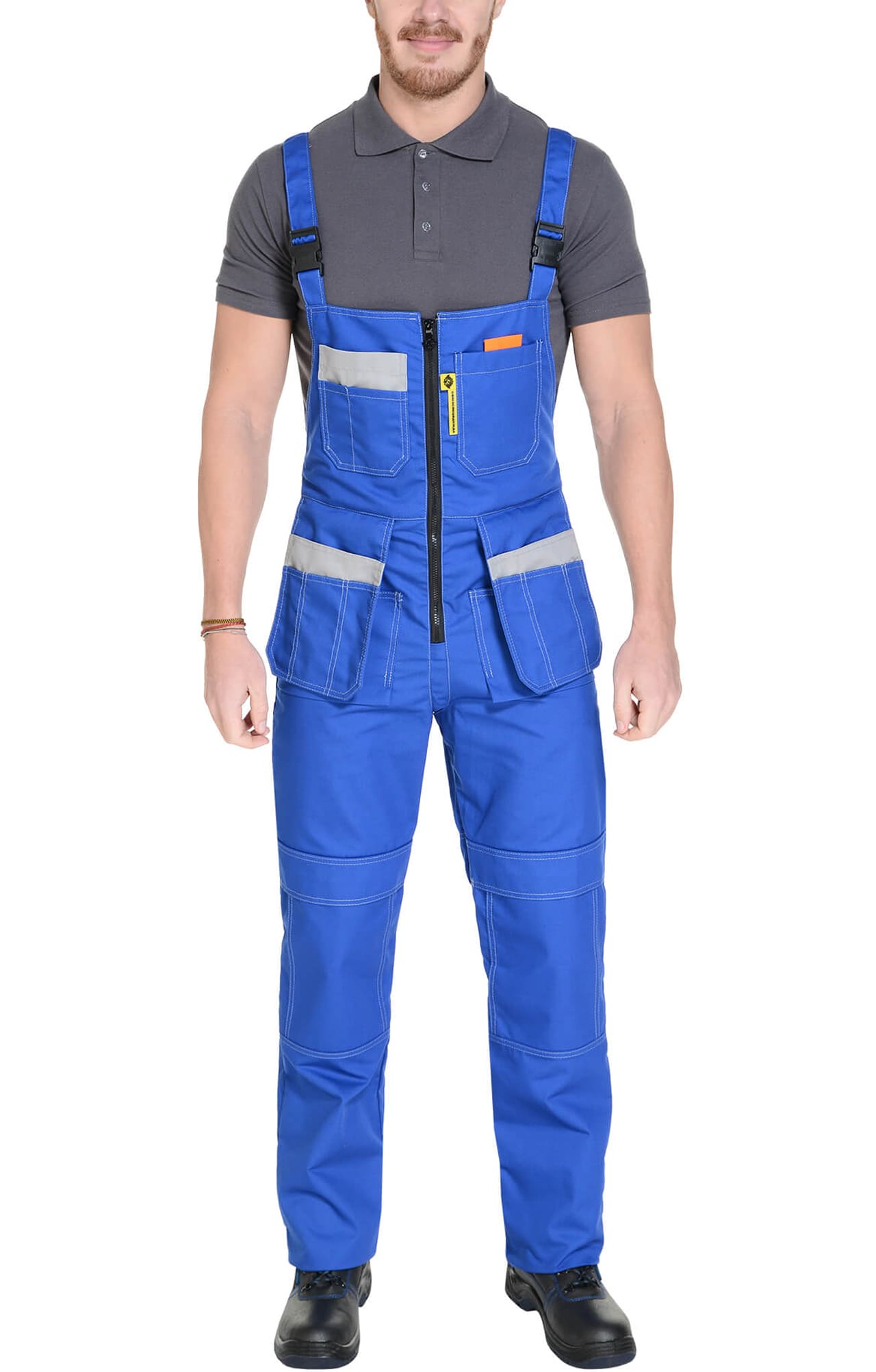 65257 Костюм "Профессионал-2" василек-светло-серый  Летняя спецодежда  размер 64-66/158-164  - Вид №21