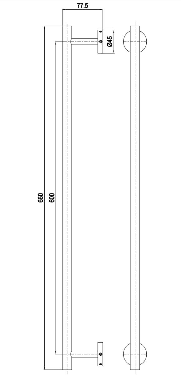 Держатель для полотенец CROSSWATER 3ONE6 ARCH-00152520 - Вид №2