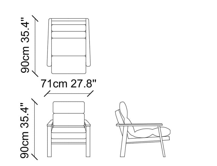 Тканевое кресло с подлокотниками NDESIGN Ezora ARCH-00136280 - Вид №4