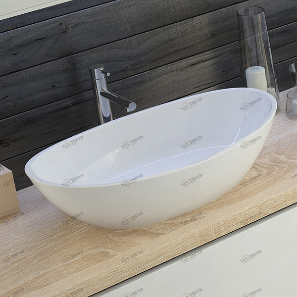 4410 Накладная раковина на столешницу  овальная HOESCH 