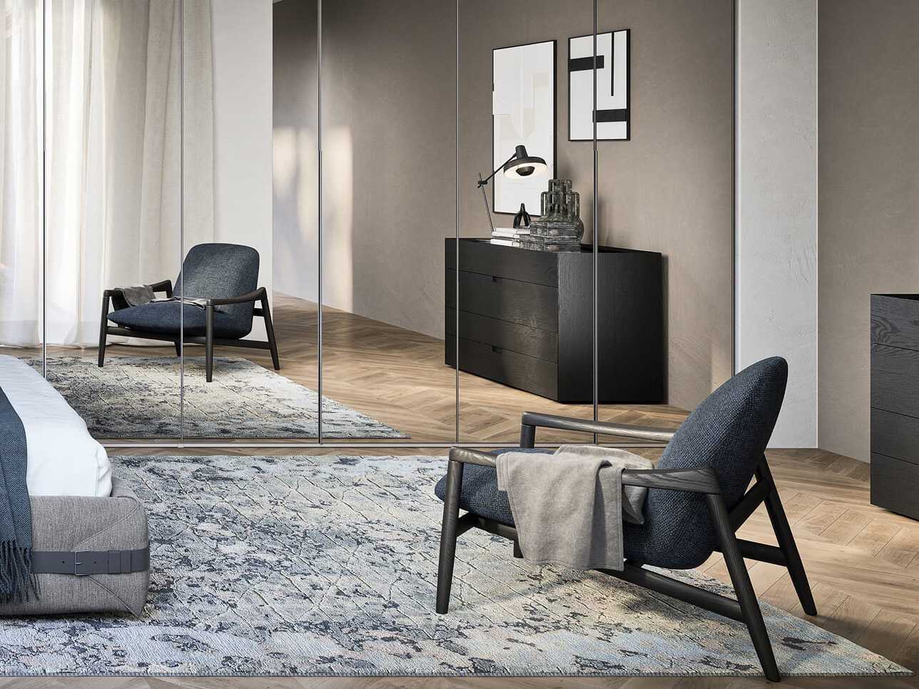 Тканевое кресло с подлокотниками Novamobili HAMPTONS ARCH-00096443 - Вид №2