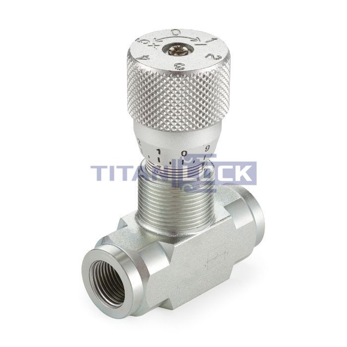 Гидравлический дроссель двунаправленный, 1/4", BP/BP, сталь, TL2WHT1/4FF TITAN LOCK 