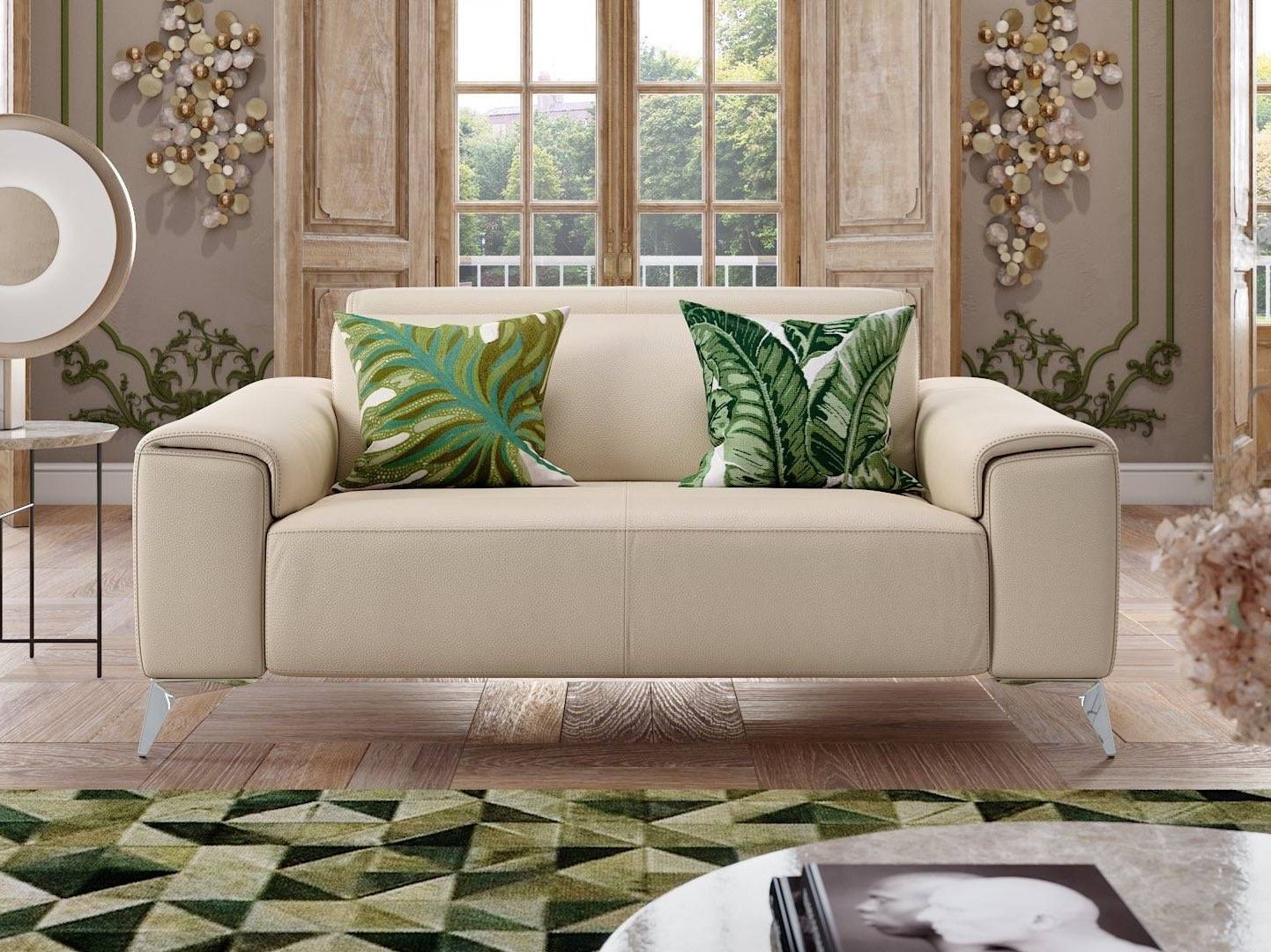 Кожаное кресло с подставкой для ног Sofanella красивая ARCH-00152077 - Вид №4