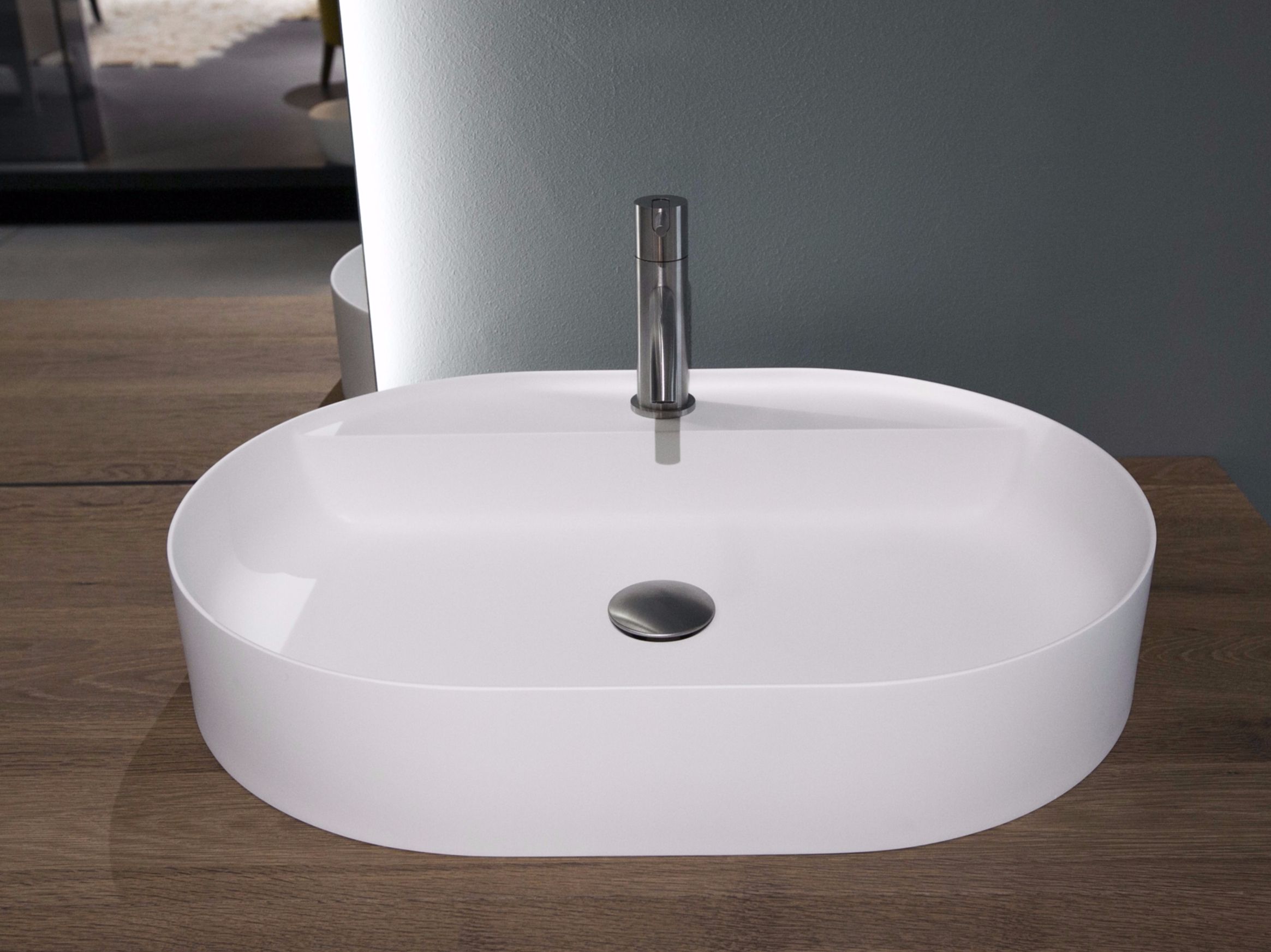 Овальная столешница из Flumood® Antoniolupi SIMPLO ARCH-00110709 - Вид №1