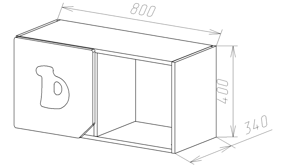 Полка детская горизонтальная "Абвгдейка-1" МАНДАРИН АБВГДЕЙКА 178613 Белый Santreyd  - Вид №1