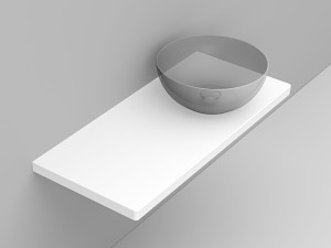 Керамическая столешница с одной раковиной