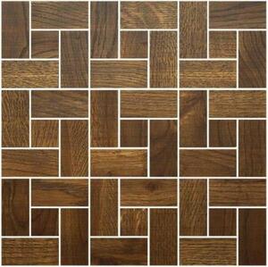 Мозаика и 3D панели из дерева Da Vinci Мозаика Ritmo Old Wood 072 Дуб Селект (Гладкая) 324х324 мм.
