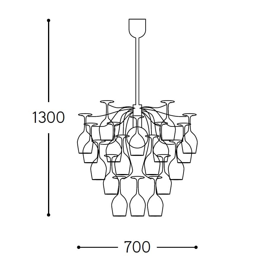 Стеклянная люстра Aldo Bernardi Совиньон ARCH-00058655 - Вид №3