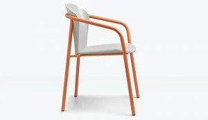 SCAB DESIGN Кресло из стали и дерева с подлокотниками Finn