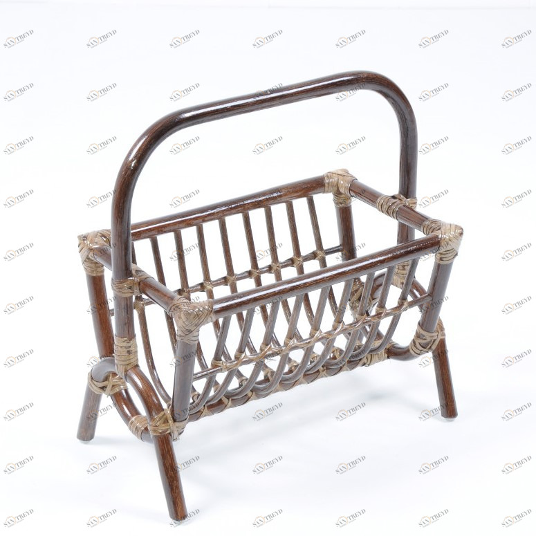Газетница из ротанга темно-коричневая "Темный коньяк" 17/13 VINOTTI  00-3885433 Коричневый 