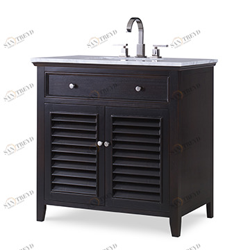 Тумбочка, средняя (от 34 до 36,5) 17590-110-326 Louvered Sink Chest - Rubbed Raven Ambella 