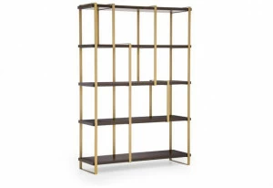 Formitalia Открытый отдельно стоящий книжный шкаф из шпонированной древесины