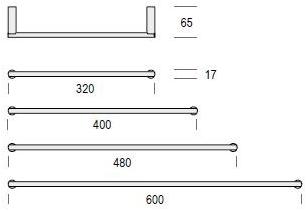 De Rosso Вешалка для полотенец из хромированной латуни Mirto sun-id-1410038 - Вид №2