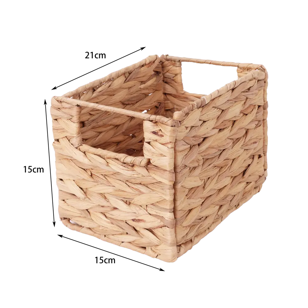 Корзина Konsensa 15x15x21 см водяной гиацинт цвет бежевый 89439461 STLM-2139752 