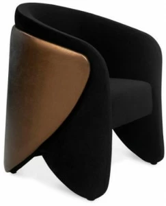 KOKET Мягкое бархатное кресло с подлокотниками