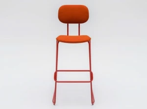 MDD Высокий табурет из саночной ткани с подставкой для ног New school