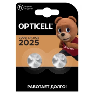 Литиевые батарейки OPTICELL CR2025 для электронных устройств - 2 шт 89385141