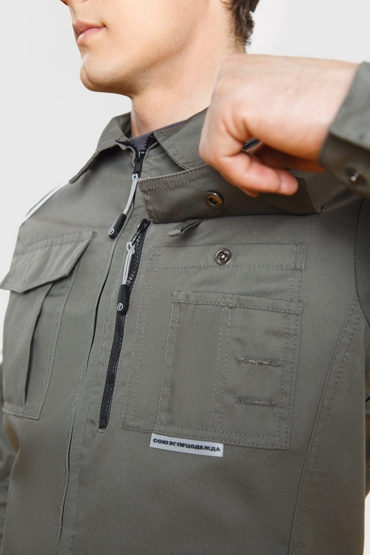 5026430 Костюм  NEW серый хаки STATUS  Летняя спецодежда  размер 64-66/170-176  - Вид №12
