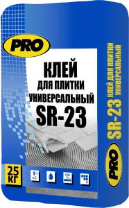 Клей для плитки универсальный PRO SR-23 25кг