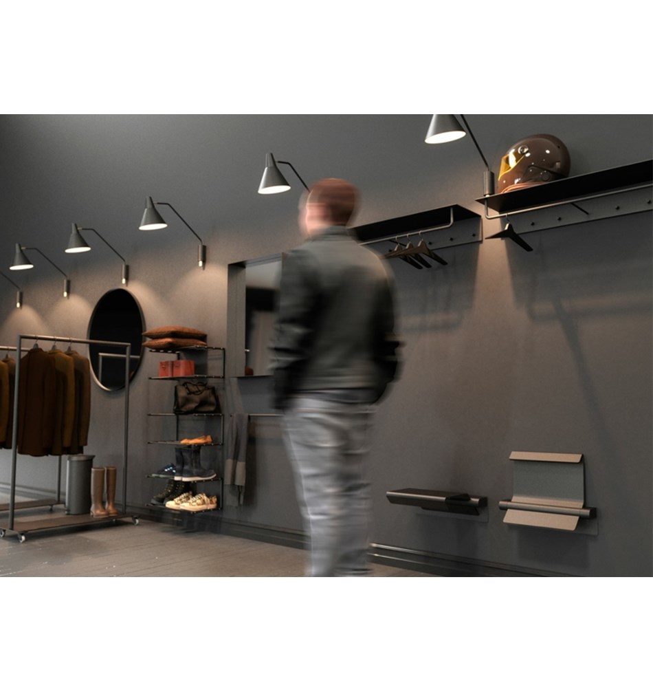 FROST Вешалка для верхней одежды UNU 1000 » черный / черный Алюминий / нержавеющая сталь Черный U4017-BB  - Вид №1