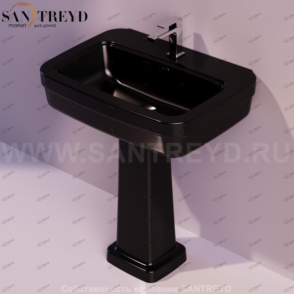 EVO11NERO Подвесная раковина настенная прямоугольная Simas Evolution черная